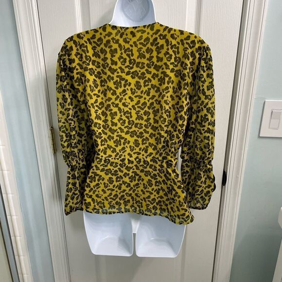 Sweet Pea New York & Company by Stacy Frati Animal Print Blouse - Picture 2 of 10